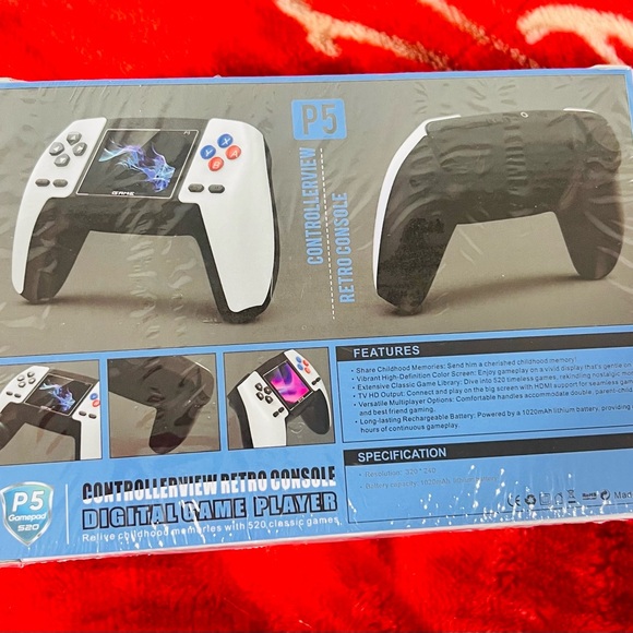 Controllerview Retro Console - Blue and Black